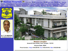 Tablet Screenshot of madaanhospitals.com